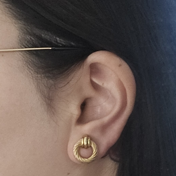 Christian Dior Rope Loop Clip on earrings - Picture 6 of 9